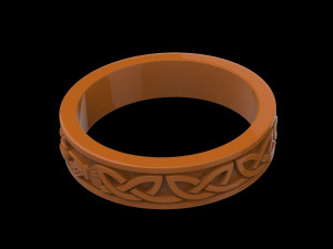 Ring with a heart symbol of love 14 3D print model 3D Модель
