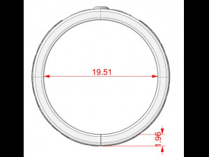 Ring with a heart symbol of love 14 3D print model 3D Модель