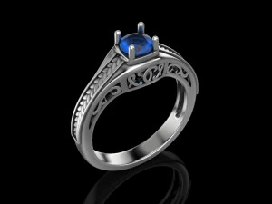 Y&uuml;z&uuml;k değerli taşlar zarif &Uuml;cretsiz 3D baskı modeli 3D Model