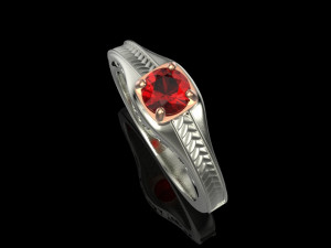 Ring gems elegant Free 3D print model Modèle 3D