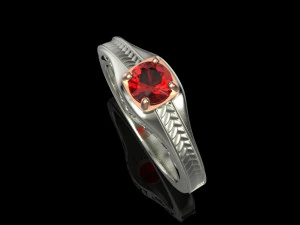 Ring gems elegant Free 3D print model 3D Model