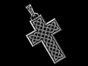 Cross pendant 3D print model 16 3Dモデル