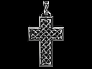 Cross pendant 3D print model 16 3D 모델