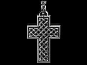 Cross pendant 3D print model 16 3D Model
