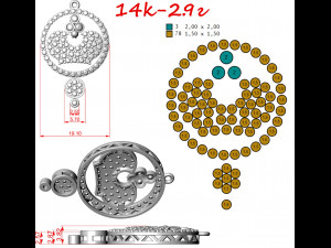 Suspension crown 18 Modelo 3D