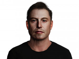Elon Musk 3Dモデル