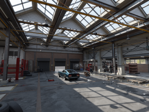 High Detail Garage 3D Model