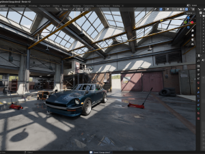 High Detail Garage 3D Model
