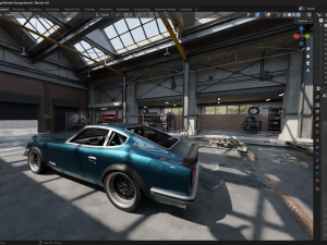 High Detail Garage 3D Model