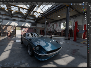 High Detail Garage 3D Model