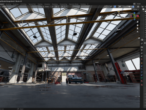High Detail Garage 3D Model