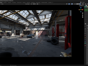 High Detail Garage 3D Model