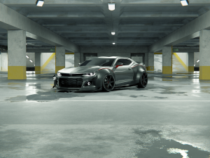 Parking Theme Environment 3D Model