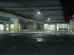 Парковка Тематическая среда 3D Модель