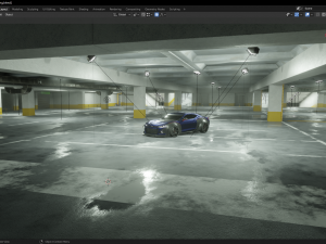 Parking Theme Environment 3D Модель