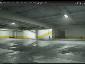 Parking Theme Environment 3D Модель