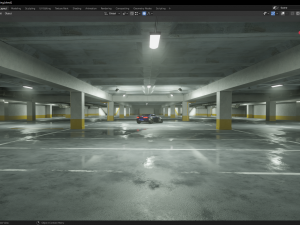Parking Theme Environment 3D Модель