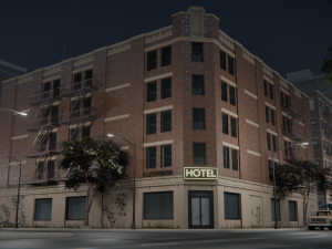 Old city street Assets Model 3D