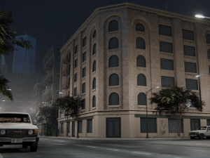 Old city street Assets Model 3D