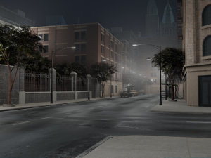 Old city street Assets Model 3D