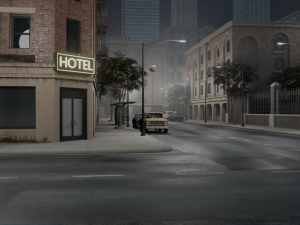 Old city street Assets Model 3D