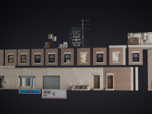 Old city street Assets Model 3D