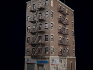 Old city street Assets Model 3D