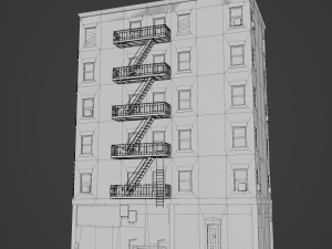 Old city street Assets Model 3D