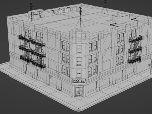Old city street Assets 3D Model