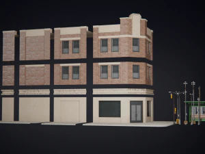 Old city street Assets 3D Model