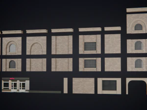 Old city street Assets 3D Model