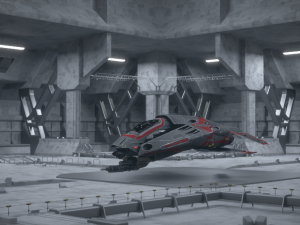 3D Sci Fi Hangar Interior Modelo 3D