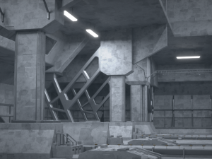 3D Sci Fi Hangar Interior Modelo 3D