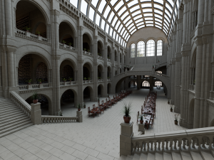 Classic Library 3D Model