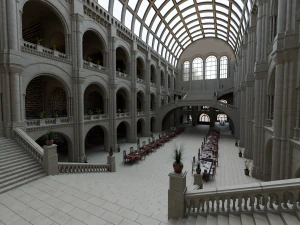 Biblioth&egrave;que classique Modèle 3D