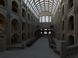 Biblioth&egrave;que classique Modèle 3D