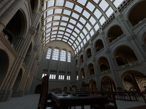 Classic Library 3D Model