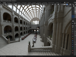Classic Library 3D Model