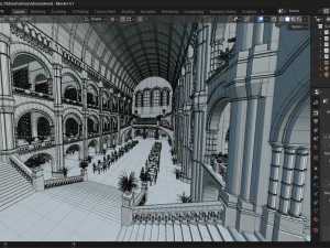 Biblioth&egrave;que classique Modèle 3D