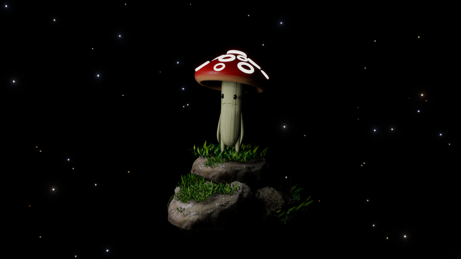 Грибной 3D Модель .c4d .max .obj .3ds .fbx .stl .blend 