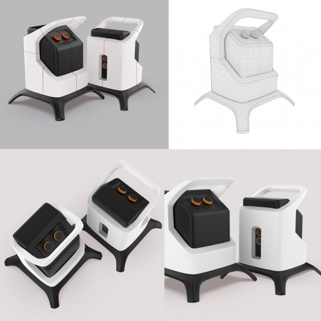 Bathroom industrial chic 3D मॉडल .c4d .max .obj .3ds .fbx .stl .blend 