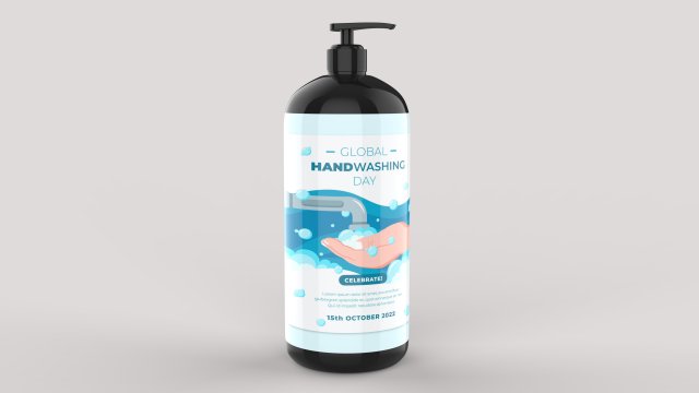 Hand wash bottle 3D-Modell .c4d .max .obj .3ds .fbx .stl .blend 