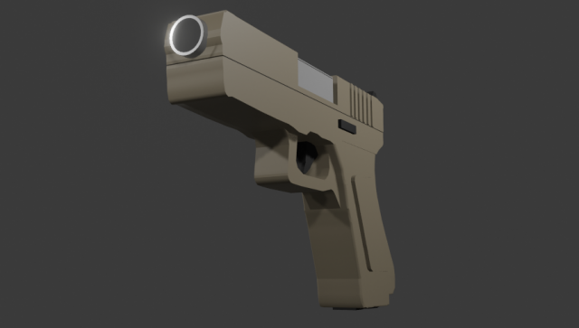 Glock 3D 模型 .c4d .max .obj .3ds .fbx .stl .blend 