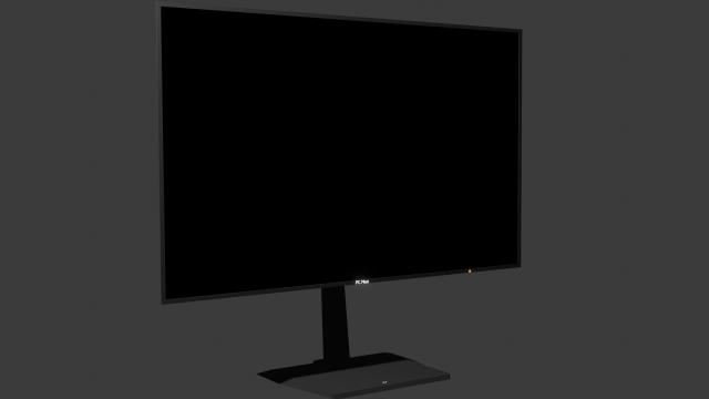 Monitor PC Mast 3D Model .c4d .max .obj .3ds .fbx .stl .blend 