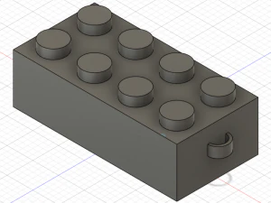 Брелок LEGO 2x4 3D Принт Модель