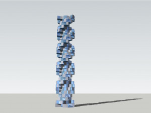 Modular rotating skyscraper 3D 模型