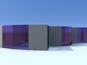 Modular rotating skyscraper 3D 模型