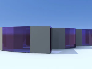 Modular rotating skyscraper 3D Model