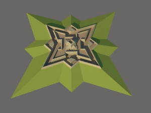 Star fort 3D Model