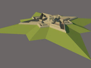 Star fort 3D Model